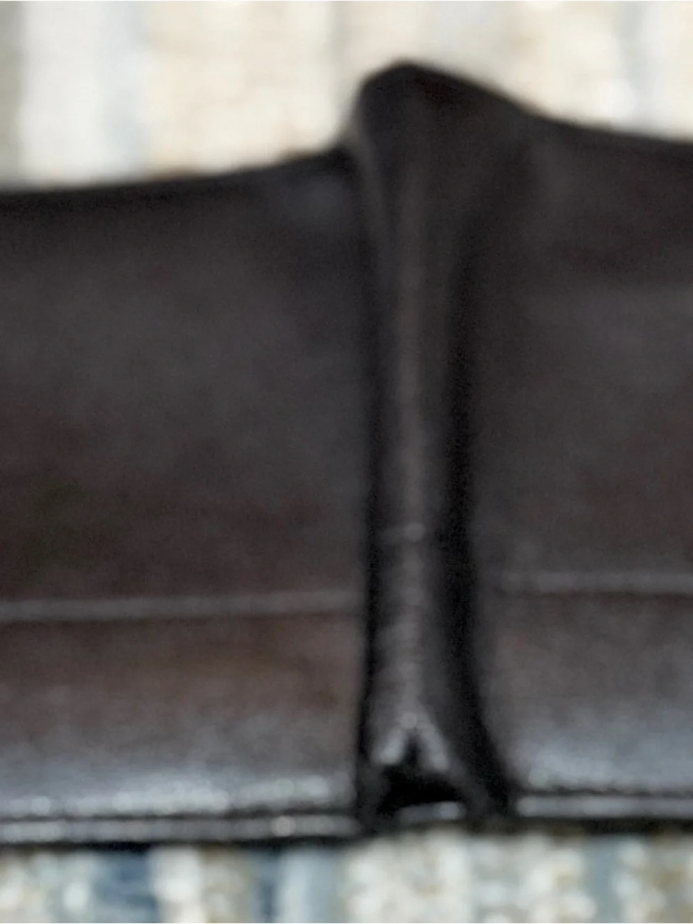Perry Ellis Black Leather Bi-Fold Wallet with Subtle Logo